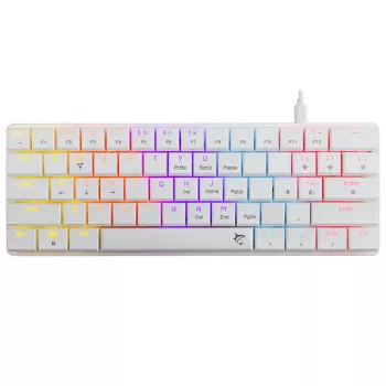 Mechanical keyboard White Shark Nagamaki GK-006211 — compact layout, Red mechanical switches, white chassis