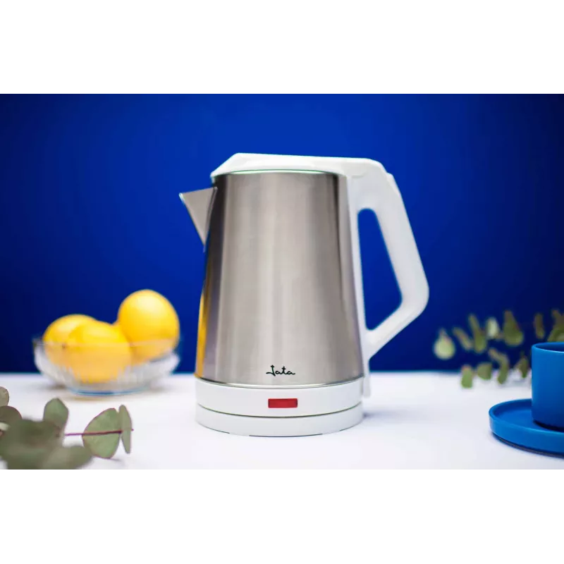 Electric kettle JATA 2 L 1500 W Stainless steel White