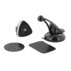 Car phone holder Tellur Magnetic Window and Dashboard Mount, black — magnetic mount for smartphones