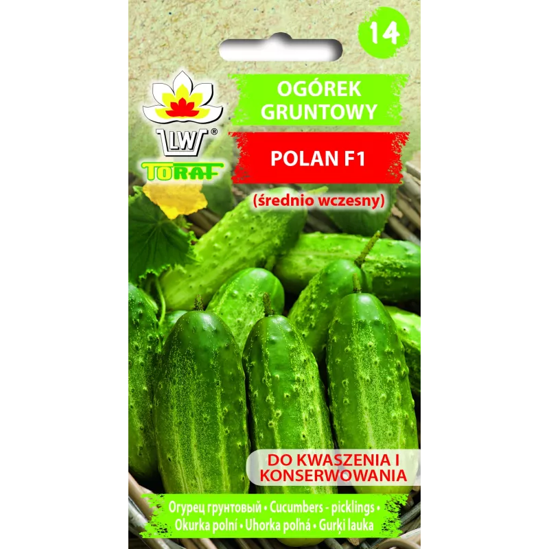 Polan F1 Toraf Cucumber Vegetable Seeds, 5g Pack