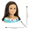 KLEIN Styling Head Klein Mia 5201 with realistic hair and accessories for hairstyling practice