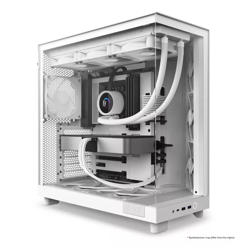 NZXT H6 Flow Mid-Tower Case - White