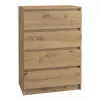 Chest of drawers top e shop M4 ARTISAN — 4 drawers, Oak, 700×400×970 mm, Particle board