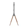 LogiLink BP0078 TV Floor Stand, 49-70 inch, 4 Walnut Wood Legs, 40 kg, Black