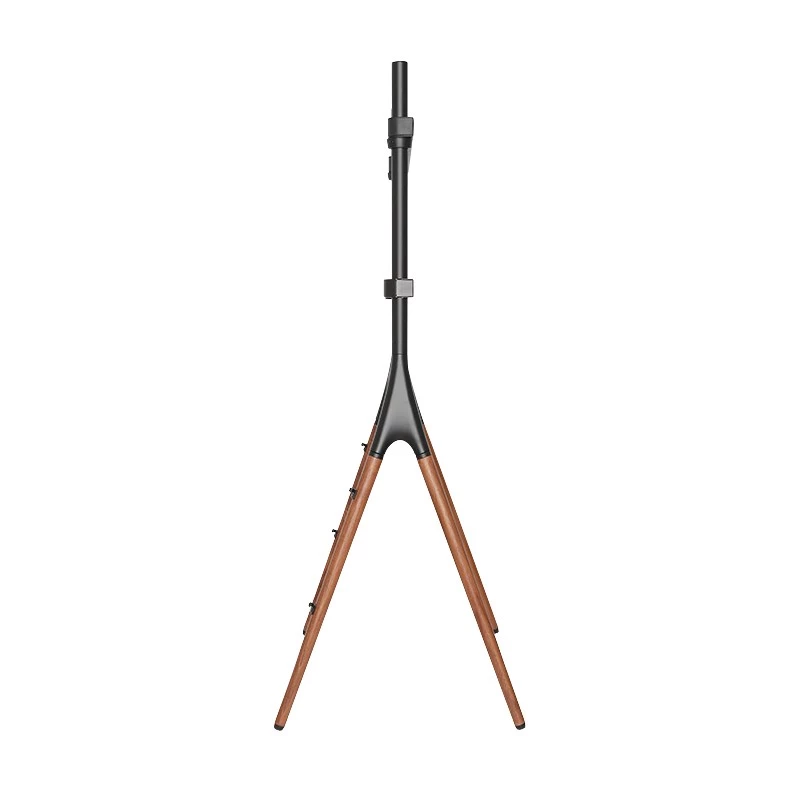 LogiLink BP0078 TV Floor Stand, 49-70 inch, 4 Walnut Wood Legs, 40 kg, Black