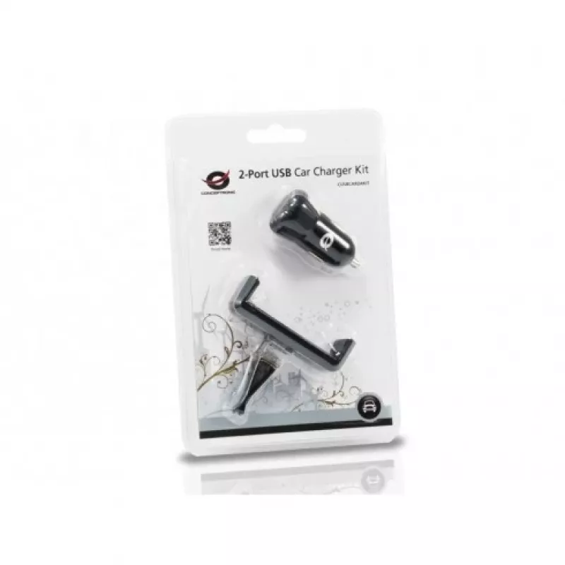 Car Charger Kit Conceptronic CUSBCAR2AKIT