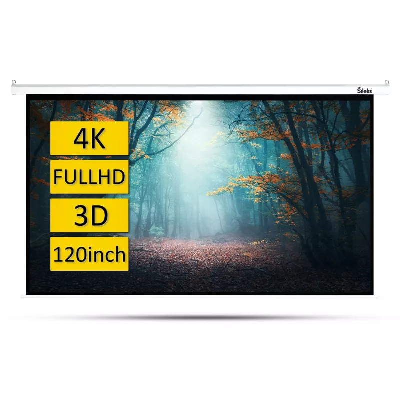 Projection screen silelis ESE-2 120 inch (183 x 244 cm) motorized with remote control
