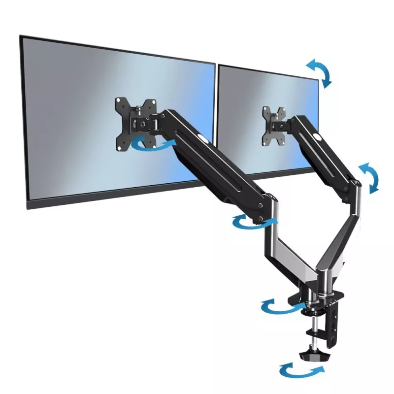 Monitor Mount Stand Esperanza ERW020 27 inch Black Height Adjustable