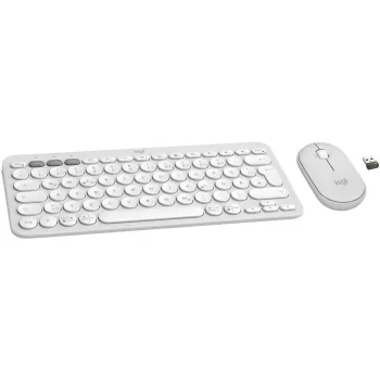 Logitech Pebble 2 Combo Set, White, Wireless, German, 920-012204