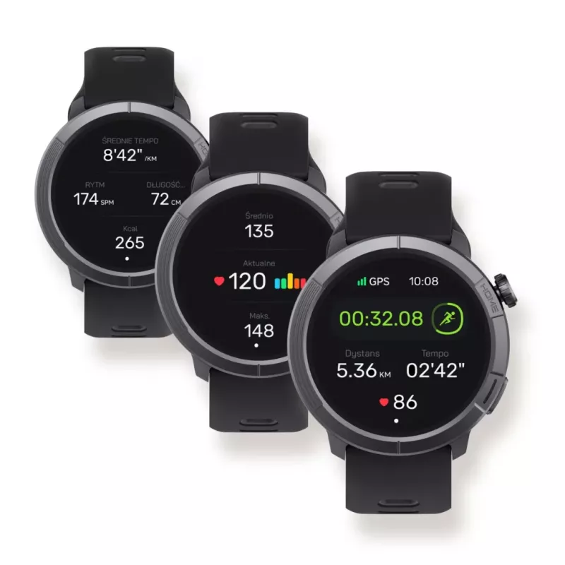 Stelio wristwatch STSWA102BT Activ Pro GPS 46mm Black Titanium case