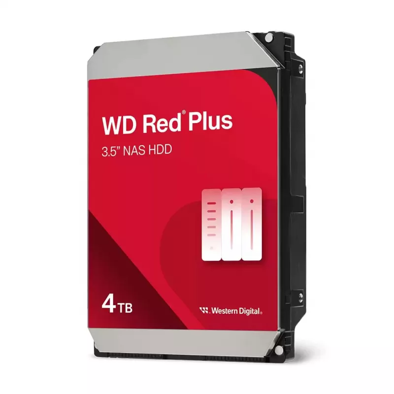Internal HDD Western Digital Red Plus WD40EFZZ 4 TB 5400 RPM 128 MB 3.5 inch SATA III