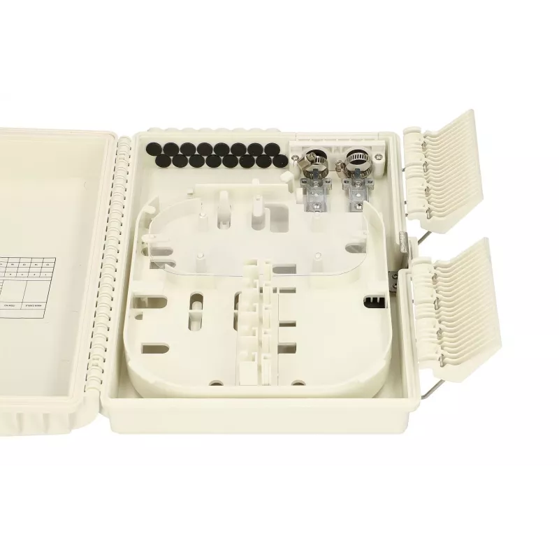 Extralink Elena Fiber Optic Splice Enclosure, 16 Splices, White