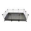 C&C Modular cage 3x2 110x75 cm guinea pig, hedgehog, silver grey