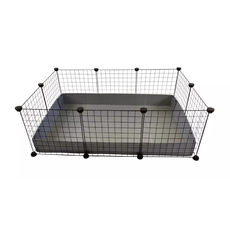 C&C Modular cage 3x2 110x75 cm guinea pig, hedgehog, silver grey