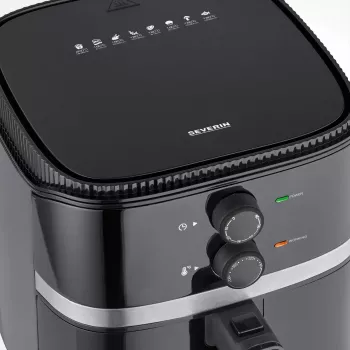 Hot air fryer Severin FR 2452 4.3 L 1500 W Black Silver