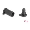 DeLOCK 60671 Port Dust Cover 10 pcs DL4 Silicone Black 14x29x14 mm