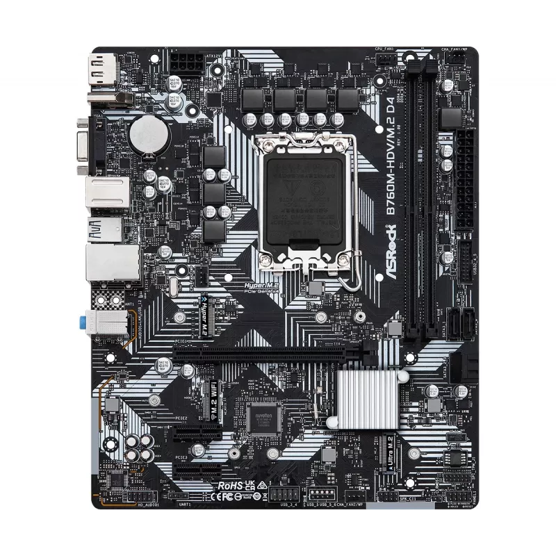 ASRock B760M-HDV/M.2 D4 DDR4 LGA 1700 Micro-ATX Motherboard