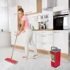 GB870 MaxiClean Flat Mop Set with 2 in 1 Cleaning Bucket 5.7L Mop Set Floor Wiper Mop Cleaning System Cleaner 360 Rotating Mop Head