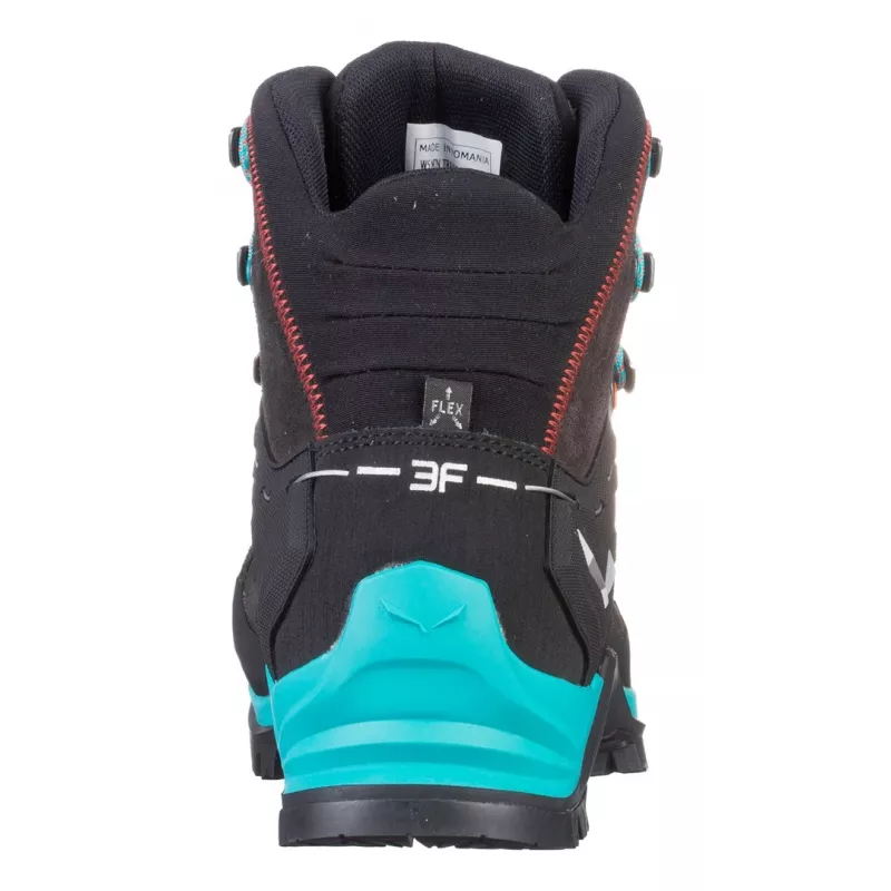 Salewa MTN Trainer Mid GTX Female Adult Black Blue Leather Suede Vibram WTC