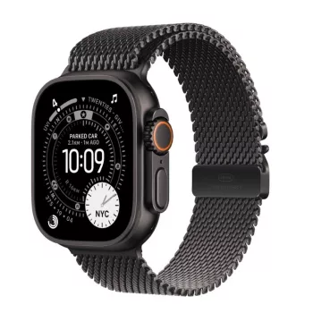 Smartwatch Apple Watch Ultra 3 GPS + Cellular 49mm Black Titanium Case with Black Titanium Milanese Loop Medium