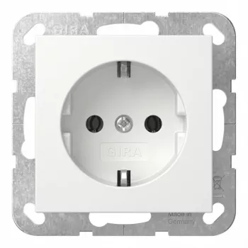 Socket outlet SCHUKO Gira System 55 Reinweiß model 418827