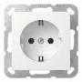 Socket outlet SCHUKO Gira System 55 Reinweiß model 418827