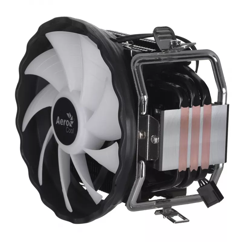 CPU Cooler AEROCOOL PGS Rave 4 FRGB 120mm fan, 4 heat pipes, ARGB, 120×25 mm, 1800 RPM, 12 V, 0.5 A
