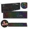 Mechanical gaming keyboard SAVIO STYX Outemu Red — Full-size 104-key USB wired, RGB, ANSI US International, 1.5 m, Black