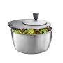 Salad spinner GEFU Rotare Stainless steel, crank handle, 3 L, stainless steel housing, round