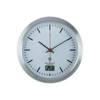 Wall clock Renkforce E1003R — 17 cm diameter, silver finish