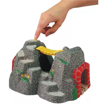 World magic tunnel, railway Grey/Red