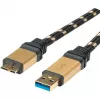 ROLINE Gold USB 3.0 Cable, USB A Plug - USB 3.0 Micro B Plug 2,0m (11.02.8879)