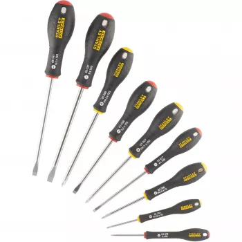 Manual screwdriver set STANLEY FATMAX FMHT65439-0 — straight screwdrivers, assorted sizes