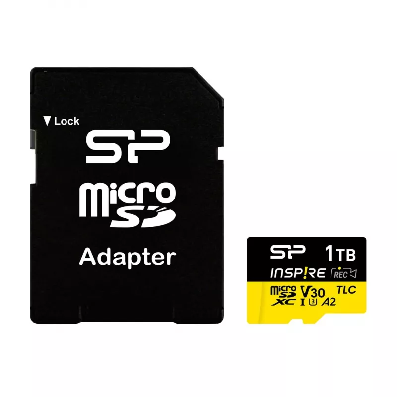 Memory card Silicon Power Inspire 512 GB MicroSDXC V30 UHS-I U3 A2 4K + adapter (SP512GBSTXLA2V1NSP)