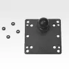 RAM Mounts 100x100mm VESA Plate with Ball Black 121mm