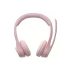Logitech 981-001412 headphones/headset Wireless headband Office/Call center Bluetooth Rose