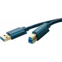 ClickTronic 3m USB3.0 A - B m/m 3m USB A USB B Blue USB Cable (70093)