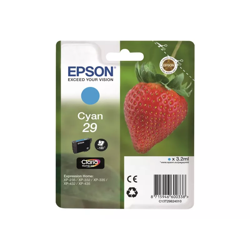 Epson Strawberry 29 C ink cartridge 1 pc(s) Original Standard Yield Cyan