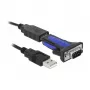 Serial Cable DeLOCK 66280 USB Type-A DB-9 0.8 m Black