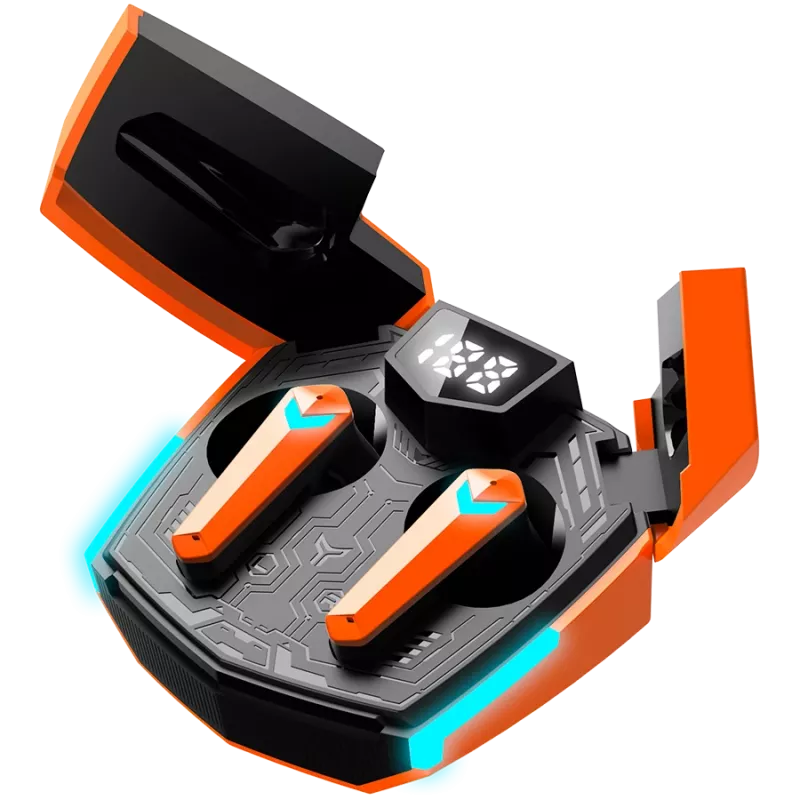 Canyon GTWS-2 Headphones Wireless Ear Hook Gaming USB Type-C Bluetooth Charging Dock Orange (CND-GTWS2O)