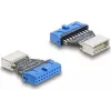 DELOCK Adapter USB 5 Gbps 20‑Pin Header (Pfostenbuchse) to USB‑B 5Gbps