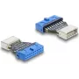 DELOCK Adapter USB 5 Gbps 20‑Pin Header (Pfostenbuchse) to USB‑B 5Gbps