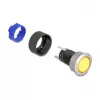 Pushbutton switch DeLOCK 22050 Black Blue Silver Yellow 230V 3A