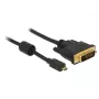 Video cable adapter DeLOCK 83586 Micro-HDMI to DVI-D 2m Black
