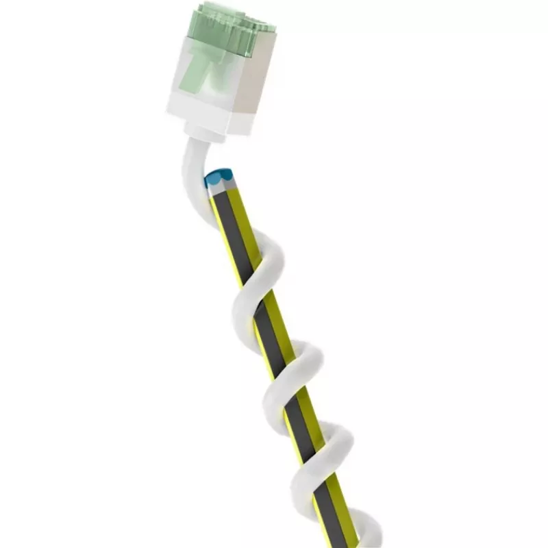 Goobay Ultra-Flexible CAT 8.1 Patch Cable slim U/FTP White - extra-short plug 99.9% (74360)