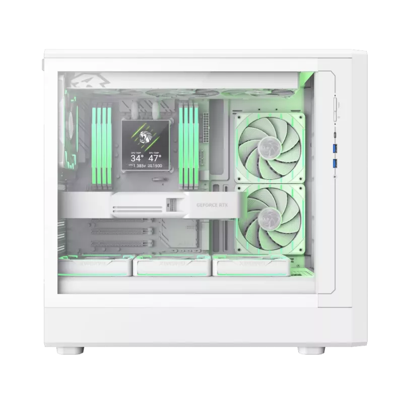 Gamemax Case | CLAW 460 WH | White | Mid-Tower | Power supply included No
