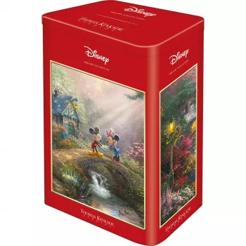 Thomas Kinkade Studios: Mickey & Minnie in the Nostalgia Metal Tin, Puzzle 500 Pieces
