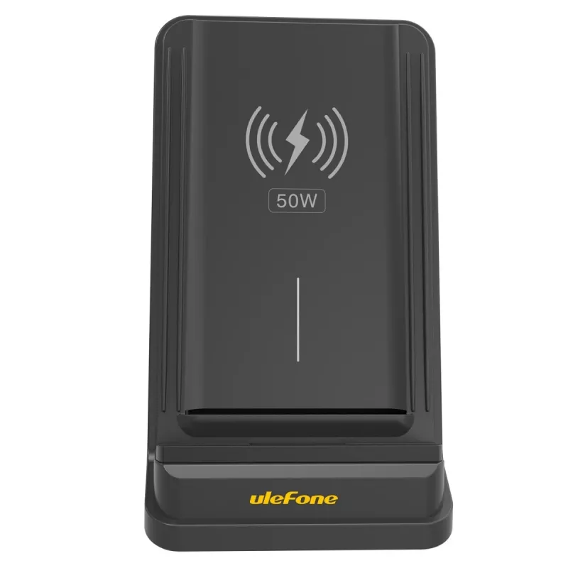 UleFone indoor smartphone charger WCS01 — 50W USB Type-C, wireless fast charging, black