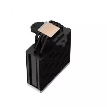 Air cooler DeepCool AK400 ZERO DARK PLUS — 120 mm FDB fan, 4 heat pipes 6 mm, for LGA 1700/AM4/AM5, height 155 mm, black