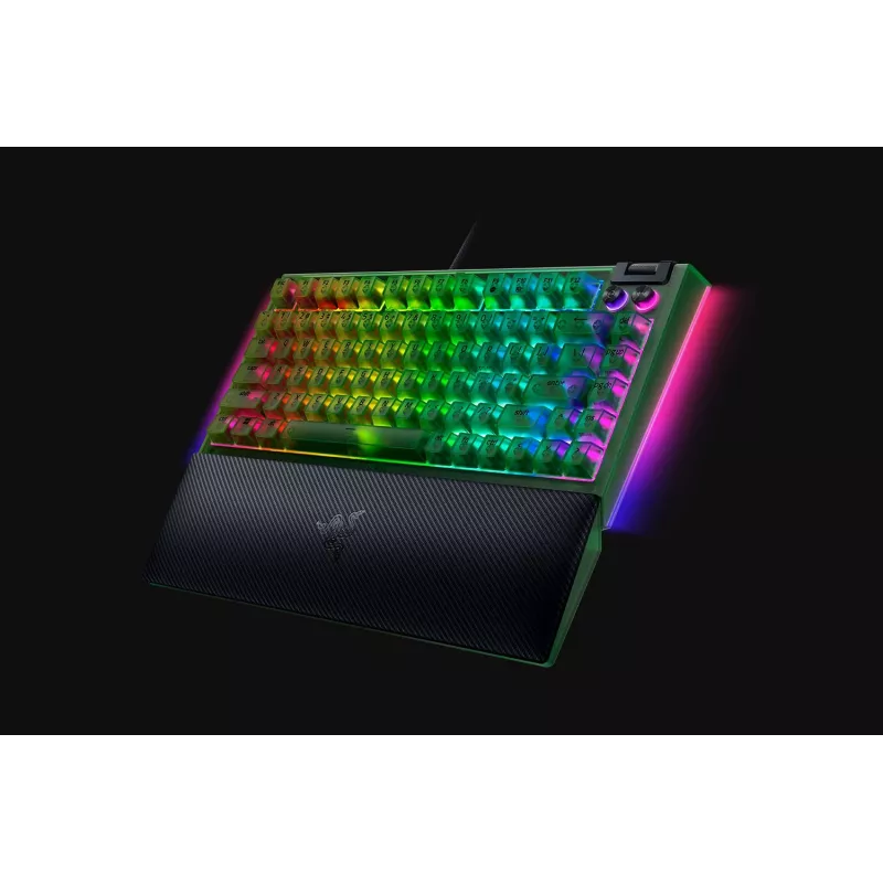 Mechanical Gaming Keyboard Razer BlackWidow V4 75% — Wired US layout, Phantom Green Edition, Razer Mechanical Tactile Switches